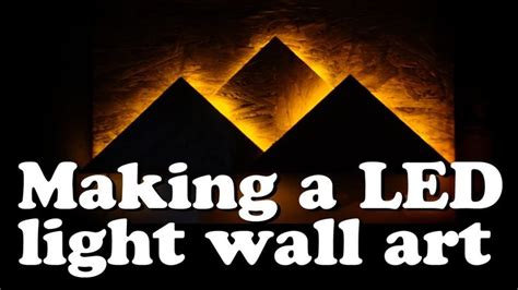 Making A Led light wall art !!! | Light wall art, Led lights, Wall lights