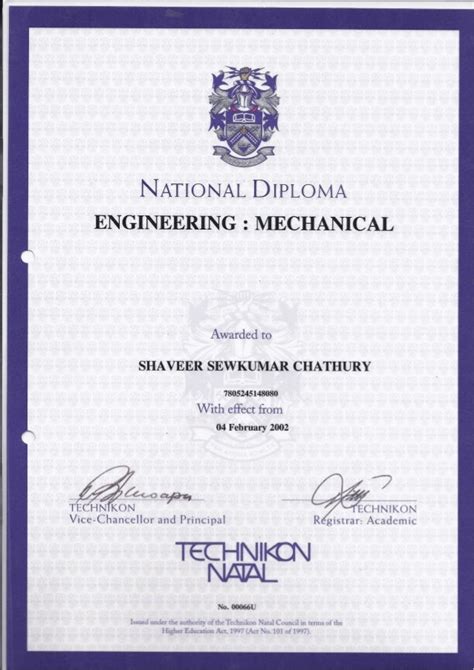 National University Diploma