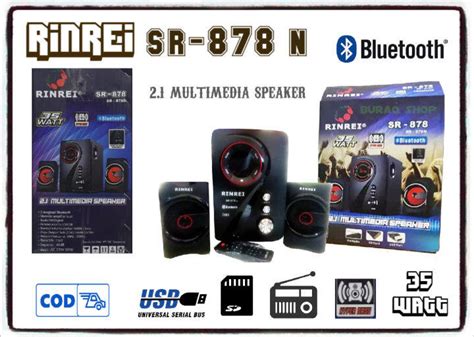 Speaker Aktif RINREI SR 878N C SR 878L Audio Multimedia 2 1 Super