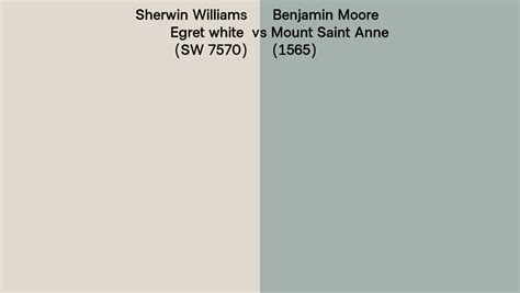 Sherwin Williams Egret White Sw 7570 Vs Benjamin Moore Mount Saint