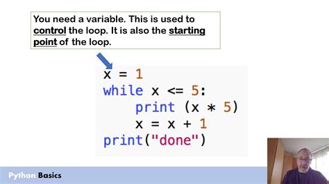 Python Basics While Loops Part 1 Introduction Youtube