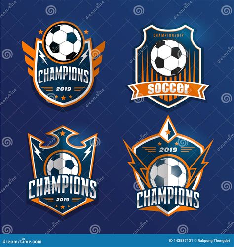 Crachá Logo Design Templates Do Futebol Do Futebol Esporte Team