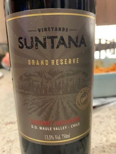 Suntana Vineyards Grand Reserve Cabernet Sauvignon Vivino Us