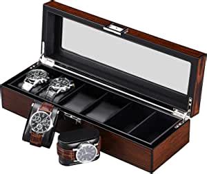 Amazon Bewishome Wooden Watch Box For Men Luxury Watch Case