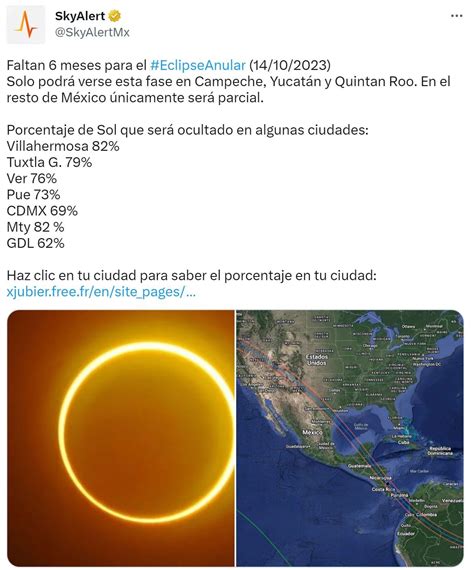 Eclipse Anular 2023 Cuándo Se Verá En México Un ‘anillo De Fuego En El Cielo Infobae