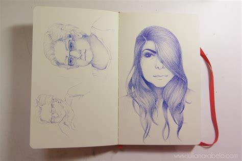 No Meu Sketchbook Caneta Bic Juliana Rabelo