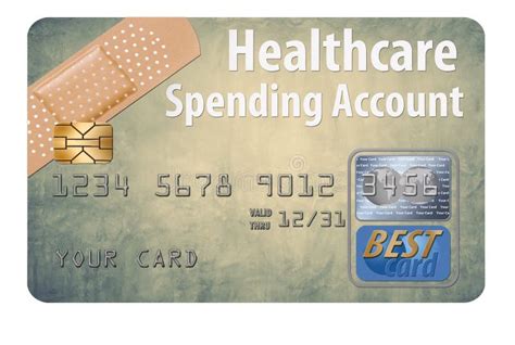 This Is A Hsa Health Care Spending Account Debit Card Stock