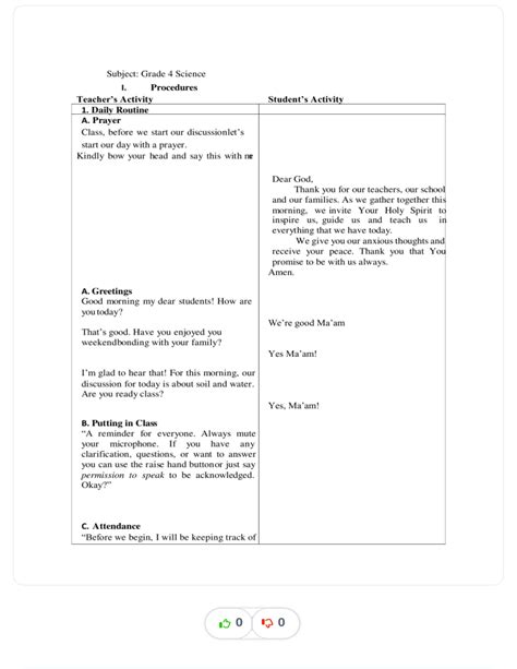 Grade 4 Science Detailed Lesson Plan Compress