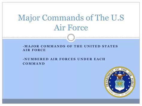 PPT - Major Commands of The U.S Air Force PowerPoint Presentation, free ...