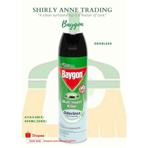 Baygon Multi Insect Killer Odorless 500ml Shopee Philippines