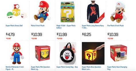 Check Out The Super Mario Bros Merchandise Sale At Gamestop Nintendo