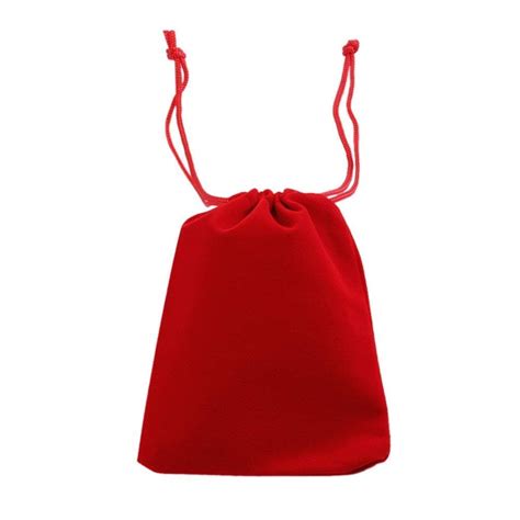 Red Velvet Bags T Bags Drawstring Bags Wholesale Jewelry Bags Red