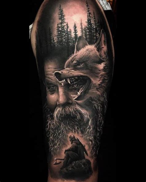 VIKING FENRIR TATTOO MEANING AND DESIGNS