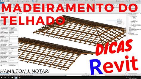 Revit Madeiramento Do Telhado Youtube