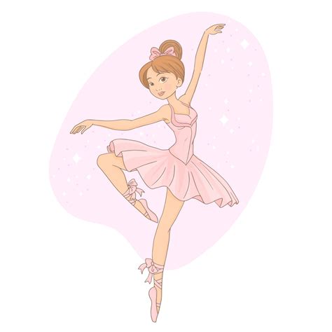 Beautiful Lovely Little Ballerina Girl 2612279 Vector Art At Vecteezy