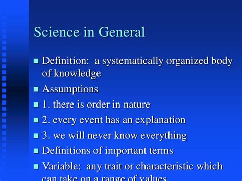 Ppt Science In General Powerpoint Presentation Free Download Id 1367252