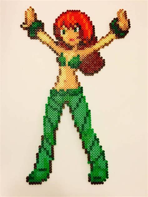 Poison Ivy By Thewiredslain On Deviantart Diy Perler Bead Crafts Pearl Beads Pattern Perler