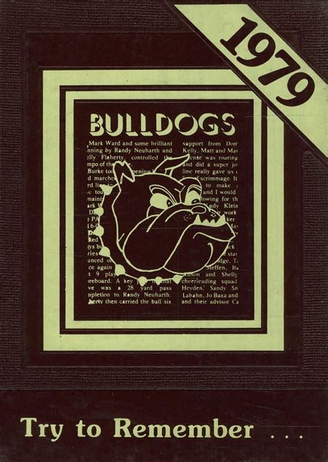 1979 Yearbook From Burke High School From Burke South Dakota For Sale