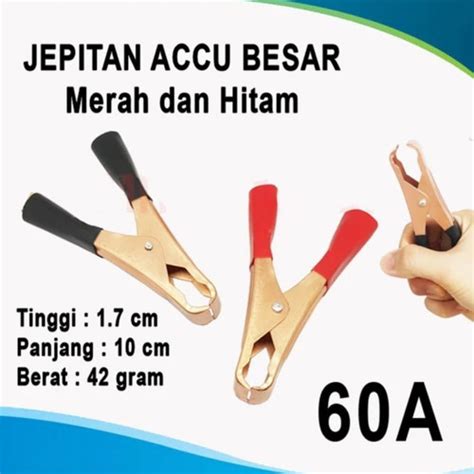 Jual Jepit Buaya Merah Hitam A A Aki Accu Kait Pengait Jepitan