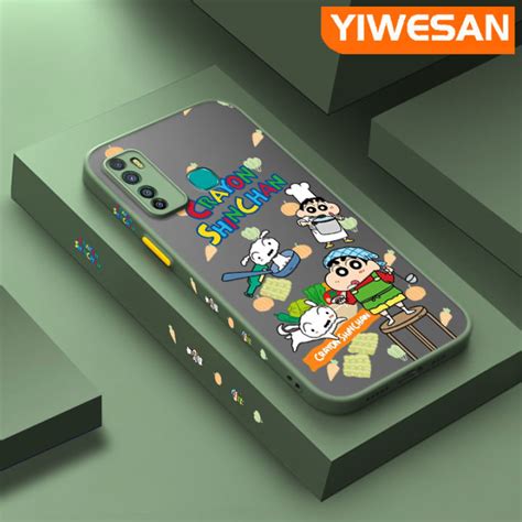 YIWESAN เคสสำหรบ Infinix Hot 9 Pro 20i Zero 5G 2023 X655C ลายการตนสเทยน Shin Chan ขอบ