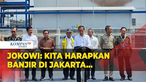 Detik Detik Presiden Jokowi Resmikan Stasiun Pompa Ancol Sentiong