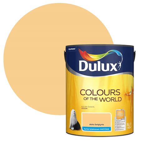 Dulux Kolory Wiata Farba Lateksowa Cienna Z Ota Wi Tynia L