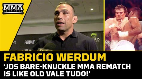 Fabricio Werdum Compares JDS Bare Knuckle MMA Rematch To Old Vale Tudo