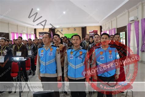 Panitia Penerimaan Polri Polres Tanggamus Tanda Tangani Pakta