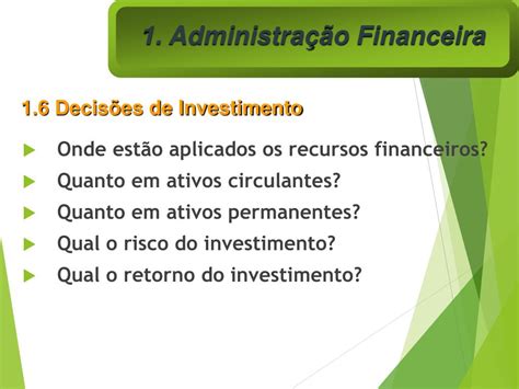 Ppt Noções De Administração Financeira Powerpoint Presentation Free