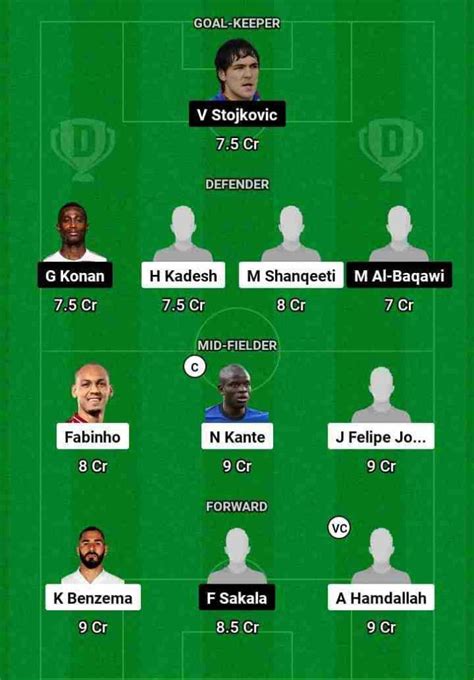 ITT Vs ALF Dream11 Prediction Saudi Arabian League Al Ittihad Vs Al