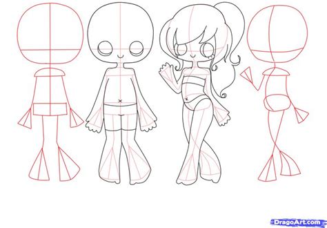 How To Draw Chibi Bodies Step By Step Chibis Draw Chibi Anime