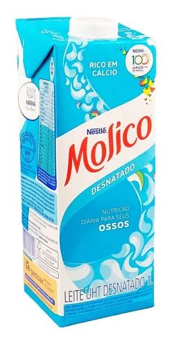 Leite Uht Desnatado Molico Caixa Tampa 1 Litro Nestlé MercadoLivre