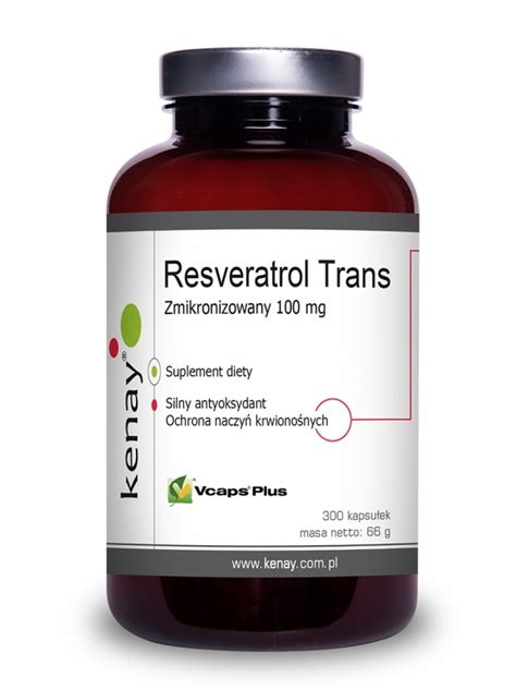 KENAY RESVERATROL ZMIKRONIZOWANY 100mg 300 Kaps Sklep Swanson