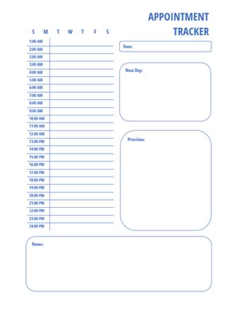 Printable Appointment Calendar 2025 Gracie Anderea