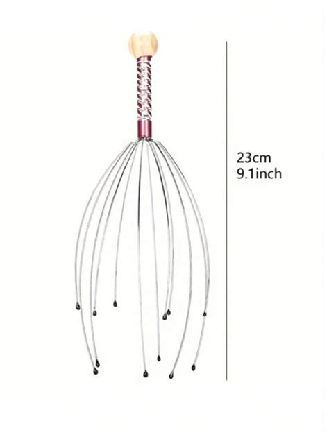 1 Pieza Masajeador Cabelludo Con Forma De Pulpo Para El Crecimiento Del