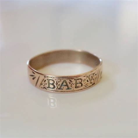 Antique Victorian Engraved Baby Ring Antique Etsy Baby Gold Rings