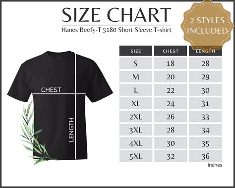 Hanes Beefy T 5180 Size Chart Hanes 5180 T Shirt Size Guide Hanes