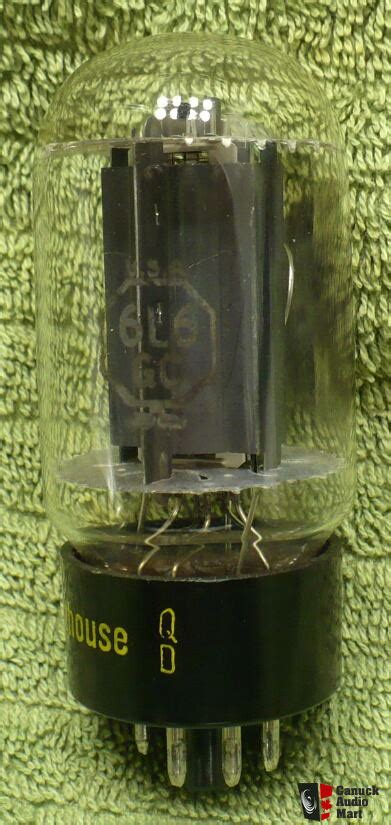 1 Single RCA Blackplate 6L6GC Power Tube Labelled Westinghouse Photo