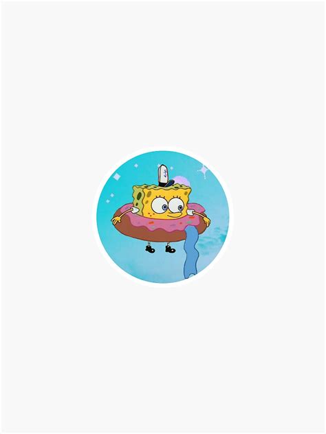 Spongebob Sticker Sticker For Sale By Hannnyyy Redbubble