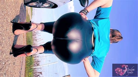 Sandra Jayde My Big Ass In Rubber Legging And Condom On My Feet And Extrem High Heels