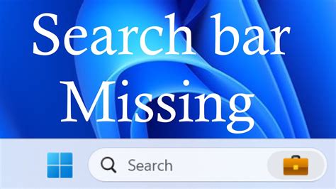 Search Bar Missing In Windows Search Box Missing Simple Fix