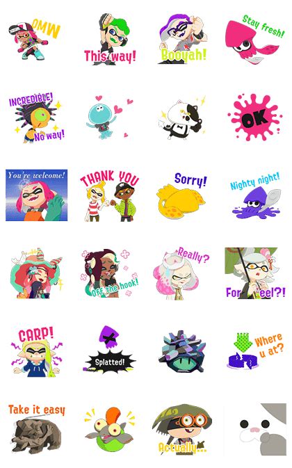 Splatoon Stickers Png