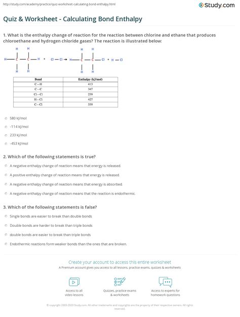 Worksheet Enthalpy Worksheet Grass Fedjp Worksheet Study Site