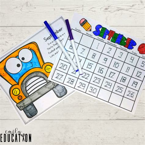 Fun Calendar Time Activities - Emily Education