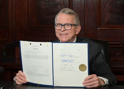 Governor Dewine Signs Bills Into Law