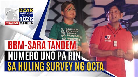 SonshineNewsblast BBM Sara Tandem Number 1 Pa Rin Sa Huling Survey