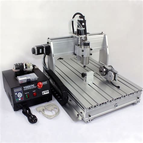 Free 10 Tools NEW 2200W Spindle MINI CNC 6040Z 4 AXIS ROUTER ENGRAVE