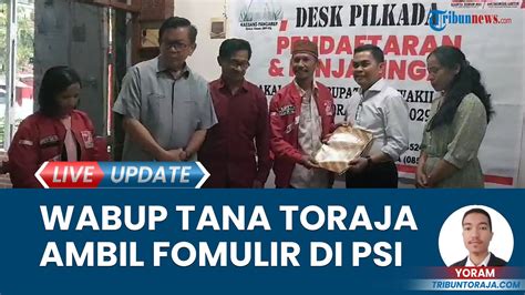 Bacalon Bupati Tana Toraja Zadrak Tombeg Siap Maju Pilkada Ambil