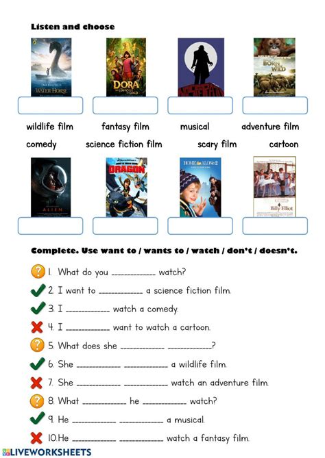Film Movie Vocabulary English Esl Worksheets For Distance Learning And