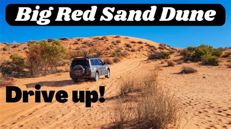 Wdriving Up Big Red Sand Dune Birdsville Outback Queensland